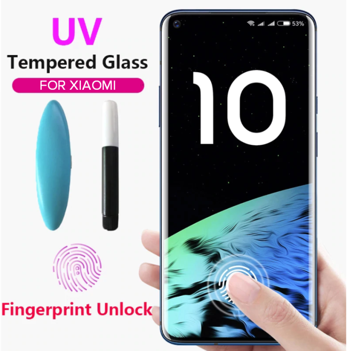 For%20Xiaomi%20Mi%20Note%2010%20Lite%20UV%20Light%20Adhesive%20Tempered%20Glass%20Screen%20Protector%20-Transparent%20-%20Image%204