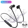 XT-11 Magnetic Wireless Bluetooth Earphone In-Ear Stereo Music Headset Sport Earbud Earpiece With Microphone Universal Headphone. 