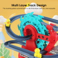 HelloKimi Children's Toy Car Electric Toy Car Universal 360 ° Rotation Duck Ferris Wheel Track Fire Truck Body Design Multi Layer Track With Colorful Lights Music Baby Boy Toy Car. 