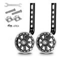Bike Training Wheels, for 12 14 16 18 20 Inch Children's Bike-Black.