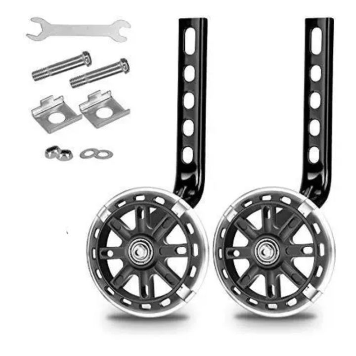 Bike Training Wheels, for 12 14 16 18 20 Inch Children's Bike-Black