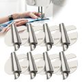 Stainless Steel Sewing Rolled Hemmer Foot 3mm-10mm Durable Sewing Machine Presser Foot DIY Crafts Hemming Puller.