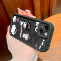Jizetin for OPPO Reno10 5G / Reno10 Pro 5G Back Cover Shy Kuromi Ladder Camera Soft Rubber Mobile Phone Case.