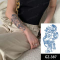Juice Ink Large Arm Temporary Tattoo Stickers Snake for Woman Men Waterproof Long Lasting Body Waist Butterfly Realistic Tattoos.
