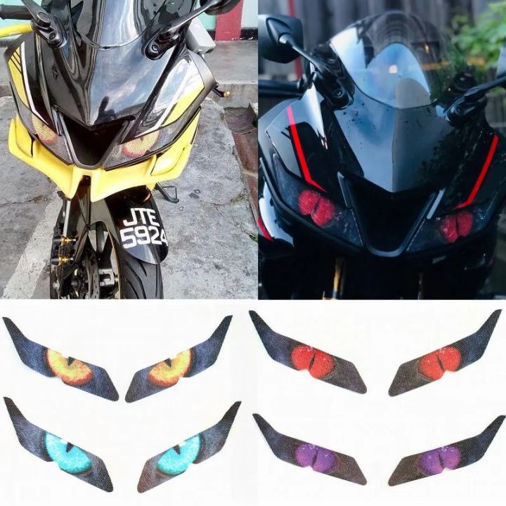 Sticker For Bike |  R/15 Eye Sticker  For Headlight | Best Quality  Sticker For Bike Decal  And Decoration ( Sticker_Mode )