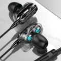 【Ready Stock+FREE Shipping+COD】 4D In-Ear Earbuds 9D Stereo Hifi Dual Driver Quad Core Earphone Sports Headset 3.5mm Wired Earpods Earphones Fon Telinga. 