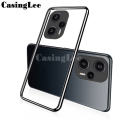 For Xiaomi Poco F5 Pro Case Transparent Plating Electroplate Shining Clear Soft Silicon Back Cover Hp for Xiaomi Poco F5 Cover Casing.