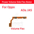Oppo A3s A5 Power on / off Switch Button Side Volume Up Down Buttons Flex Cable Replacement Parts. 