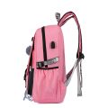 Woman Usb Charging School Bag Anti-theft Teenager School Bags For Girls School Backpack Mochila Infantil Escolar Bookbag Canvas. 