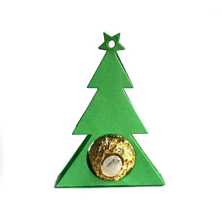 Christmas Tree Chocolate Holder Die Cut Metal Cutting Dies Stencils for DIY Scrapbooking Album Decorative Embossing Paper Cards