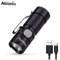 Alonefire X30 Rechargeable Mini Led Flashlight 16340 battery Usb Powered Flash Light Pocket Torch Lamp XPG Wick Flashlights. 