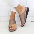 Women Summer Sandals Comfy Platform Flat Shoes Sole Ladies Casual Soft Big Toe Foot Sandal Orthopedic Bunion Corrector Slippers. 