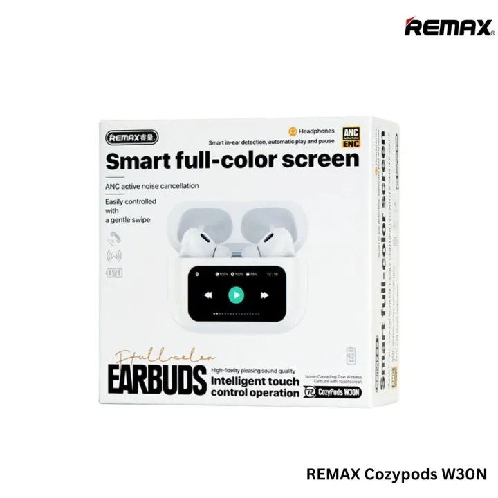 REMAX%20CozyPods%20W30N%20TWS%20Bluetooth%20V5.4%20Airpods%20Pro%202nd%20Generation%20Noise-Cancelling%20ANC%20True%20Wireless%20Earbuds%20with%20Touchscreen%20-%20Image%207