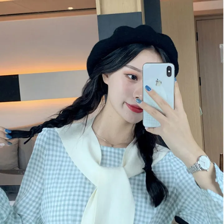 Wool%20Contained%20Women%20Berets%20Winter%20Hats%20Vintage%20French%20Plaid%20Top%20Military%20Cap%20Painter%20Hat%20Beret%20Women%20Hat%20Beret%20Hat%20Pink%20Hat%20-%20Image%208