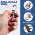 5PCS 316 Stainless Steel Swivel Eye Bolt Spring Snap Hook Single Head Hook Marine Diving D Ring Snap Hooks with Swivel. 