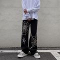 Streetwear Y2k Pants Anime Sweatpants Male Wide Leg Oversize Pants Men Techwear Baggy Straight Trousers 2023 New.