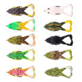 8cm/9cm10cm Silicone Soft Frog Bait With Dual Legs 3d Eyes Fishing Lure Set For Freshwater Saltwater. 