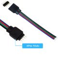 4pin 5pin 6pin Male Female strip to controller Adapter Cable Wire for 5050 3528 SMD RGB RGBW RGB+CCT LED Strip light 5pcs. 