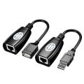 USB to RJ45 LAN Extension Adapter Cable Extender up to 150ft Ethernet Adapter Kit.