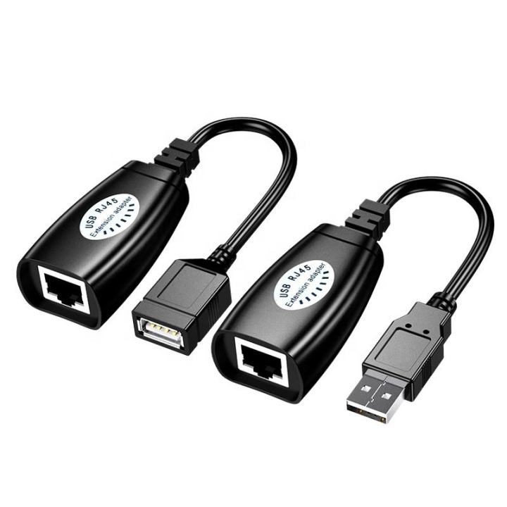 USB to RJ45 LAN Extension Adapter Cable Extender up to 150ft Ethernet Adapter Kit