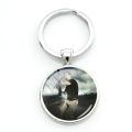 JWEIJIAO The Walking Dead Theme Keychain Figure Photo Glass Cabochon Keyring The best Friend Gift QF201. 