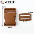 5Sets 38mm Quick Release Buckles For Backpack Webbing Strap Plastic Ring Clasp Dog Collar Belt Tri-Glide Slider DIY Accessories. 