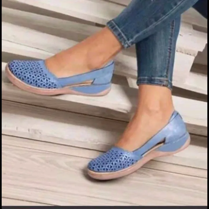 Cross%20Border%20Plus%20Size%20Sandals%20Women's%202021%20Spring%20Summer%20British%20Breathable%20Cutout%20Slip-On%20Flat%20Loafer%20Women's%20Sandals%20In%20Stock%20-%20Image%202