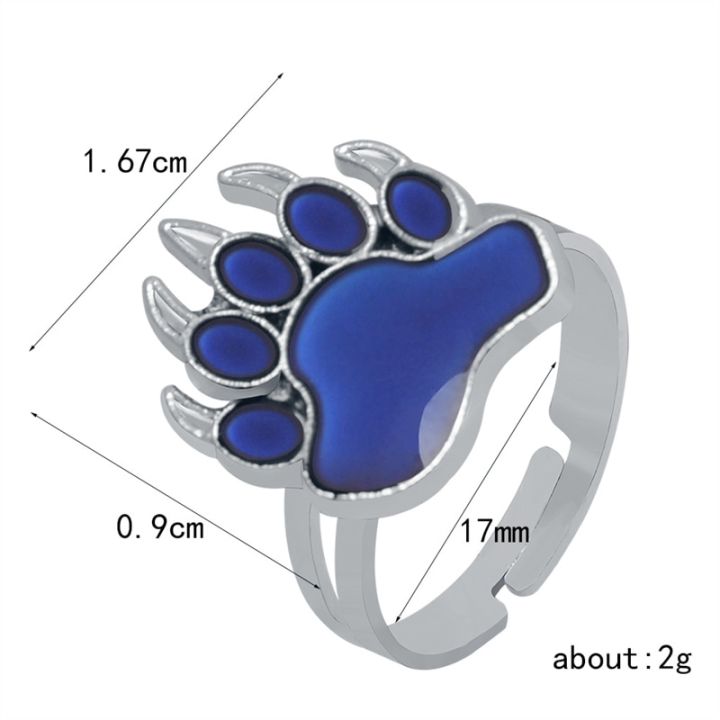 Bear%20Paw%20Dinosaur%20Polar%20Bear%20Mood%20Ring%20Change%20Colour%20Emotion%20Feeling%20Changeable%20Temperature%20Adjustable%20Ring%20Jewelry%20for%20Gift%20-%20Image%204