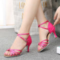 Latin Dance Shoes Women's Mid Heel Dance Shoes Soft Sole Shoes High Heel Latin Dance Shoes Girls Girls Dancing Shoes Promotion.