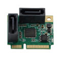 Mini PCI-Express To 2 Ports SATA 3.0 Expansion Adapter Card Mini PCIe To Dual SATA Add On Card Tetuo.