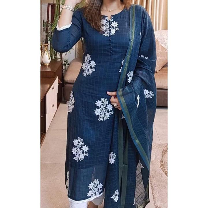 Exclusive Cotton Unstitched Skin Print High Quality Three Piece For Women
