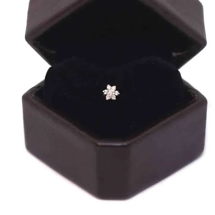 L%20Shape%20Party%20Nose%20Pin%20Fashionable%209%20Stone%20Nose%20Pin%201pcs%20-%20Image%203
