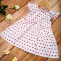 Versatile -Twinkl Tots Baby Girls White Dresses Pink Heart Print for 6 Months to 2 Years Ideal for Fall & Winter- Avant-garde. 
