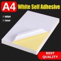 10 Pcs Matt/ Offset Self Adhesive Sticker Paper A4 Size for Printing. 