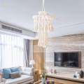 Macrame Tassel Lamp Shade Handmade Woven Lampshade for Home Living Room Cafe.