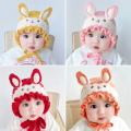 Knitted Cartoon Rabbit Baby Beanie Hat Winter Autumn Infant Sweater Knit  Ear Children Hat Bonnet Boys Girls Beanie Christmas Hats. 