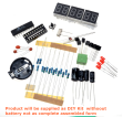 SH-E-879 Six-digit Digital clock kit DIY Kits   AT89C2051/Nuvouton79E2051 Electronic Clock Digital Tube LED Display Suite Electronic Module Parts and Components DC 9V - 12V. 