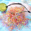 Yfashion 1000pcs Rubber Band Hair Rings Disposable Colored Small Rubber Band Hair With Candy-colored Rings. 