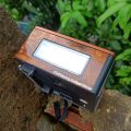 KTF-1647 Bluetooth, AUX, USB, TF Card & FM/AM/SW 8 Band Radio Supported Speaker With Clock & LED Flashlight.