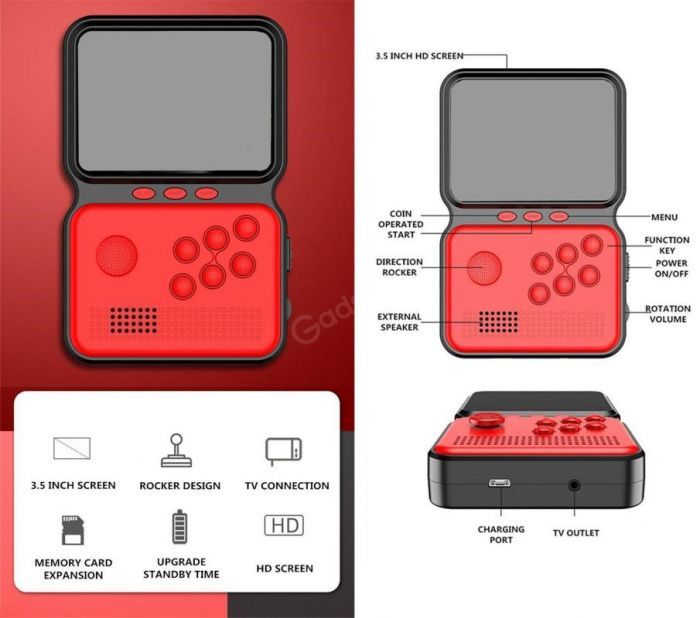 Sup M3 Video Games Consoles Retro Classic 900 in 1 Handheld Gaming Console