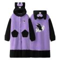 2 thick kulomi couple pajamas women's winter plus velvet nightgowns husk warm outer wear loungewear long cute bathrobes. 