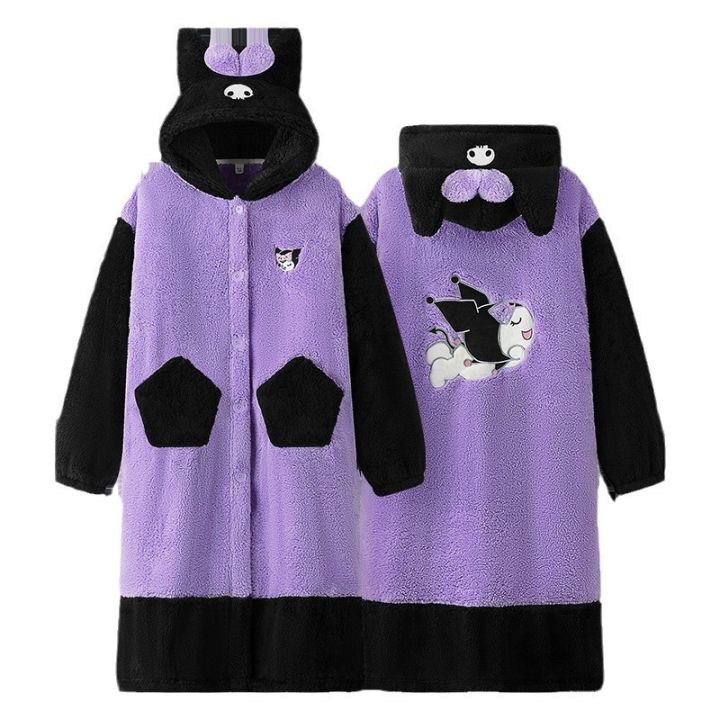 2%20thick%20kulomi%20couple%20pajamas%20women's%20winter%20plus%20velvet%20nightgowns%20husk%20warm%20outer%20wear%20loungewear%20long%20cute%20bathrobes%20-%20Image%205