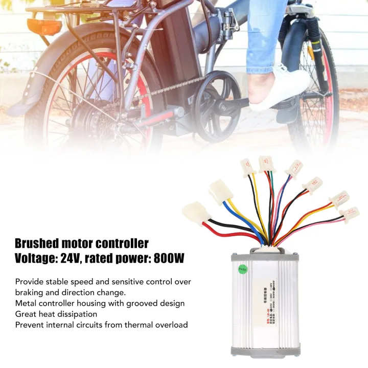 Controller%20Pedal%20Throttle%20Kit,%2024V%20800W%20Easy%20Installation%20Safe%20Protection%20Aluminium%20Alloy%20Electric%20Bike%20Brushed%20Controller%20Kit%20for%20Electric%20Scooter%20-%20Image%203