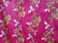 Waterproof Bed Cover 6/7 fit. full bed urin ptotector for baby rexin leather -Vip Leaf Pink. 