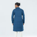 Semi Fit Casual Panjabi - Light Navy. 