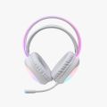 MARVO HG8959 WHITE TRANSPARENT RGB LIGHTWEIGHT WIRED GAMING HEADSET. 