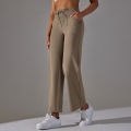 Wide Leg Pants With Pockets Women's Loose Yoga High Waist Legging Drawstring Outdoor Casual Jogging Gym Sports Flare Pants. 