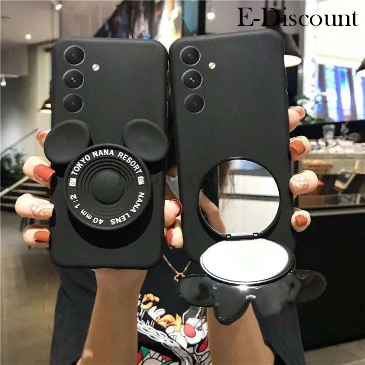 New%20Phone%20Case%20For%20Samsung%20Galaxy%20A15%20Cover%20Makeup%20Mirror%20Soft%20Cute%20Cartoon%20Camera%20Stand%20Bracket%20Soft%20Silicone%20for%20Samsung%20A15%20Case%20-%20Image%203