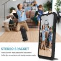 Slide Push Window Armor Shockproof Case For Samsung Galaxy A04 A04S A04E Stand Holder Camera Lens Protection Back Cover.
