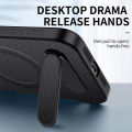 lthmy for Xiaomi 17T Pro Casing Carbon Fiber Leather Phone Case Bracket Shockproof Stand Holder Hard Back Cover.